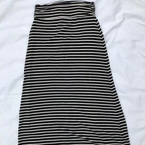Striped Maxi Skirt